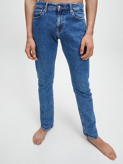 Calvin Klein Ruhák HU463048 | Calvin Klein Slim Férfi Farmernadrág Kék
